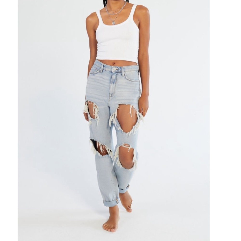 BDG distressed mom jeans